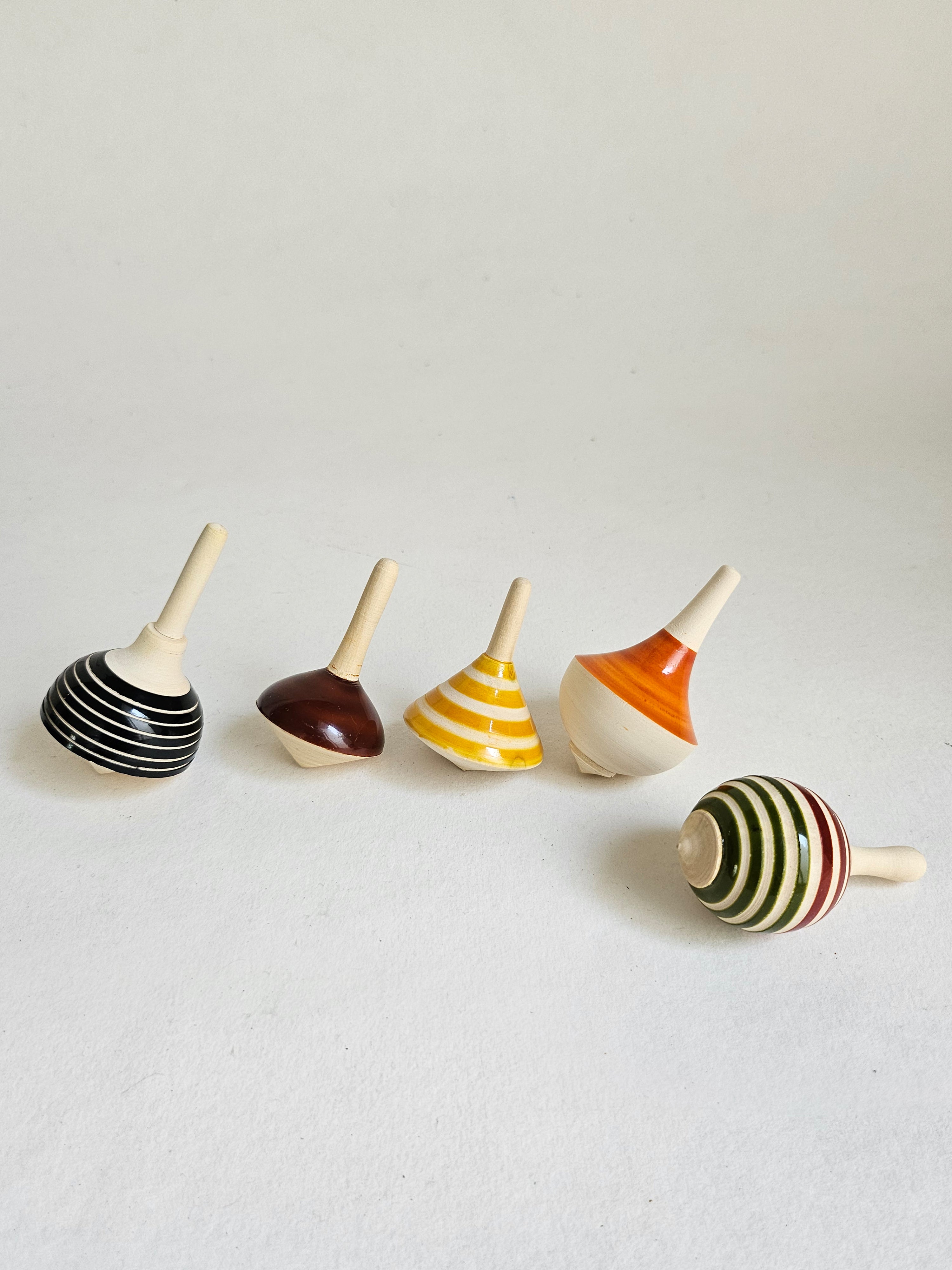 Gulab Tribe Handcrafted Wooden Spinning Tops