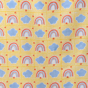 Gudgoodie 100% Cotton Canvas Curtains - Rainbow Dreams - FSCT031W13