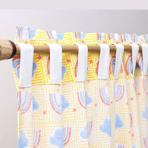 Gudgoodie 100% Cotton Canvas Curtains - Rainbow Dreams - FSCT031W13