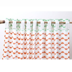 Gudgoodie 100% Cotton Canvas Curtains - Scallop Print - FSCT026W13