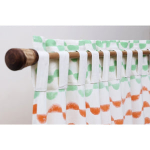 Gudgoodie 100% Cotton Canvas Curtains - Scallop Print - FSCT026W13