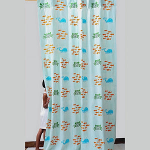 Gudgoodie 100% Cotton Canvas Curtains - Undersea Oasis - FSCT044W13