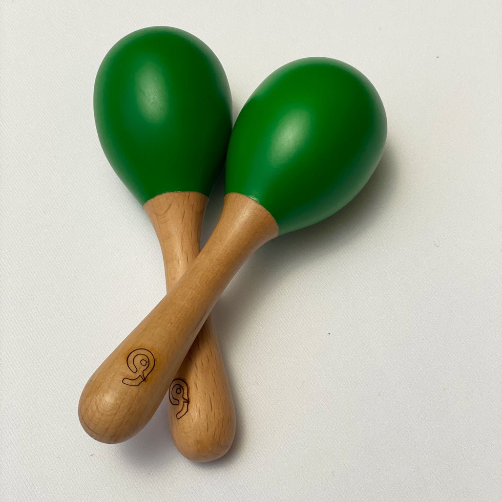 Gudgoodie Baby Gift Set Muslin Dohar and Maracas Set - Avocados - GFDH002T13
