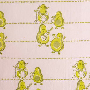 Gudgoodie Flat Crib Bedsheet 100% Cotton Percale - Avocados Jam - BLBS002C13