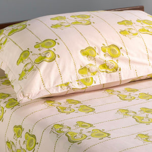 Gudgoodie Flat Crib Bedsheet 100% Cotton Percale - Avocados Jam - BLBS002C13