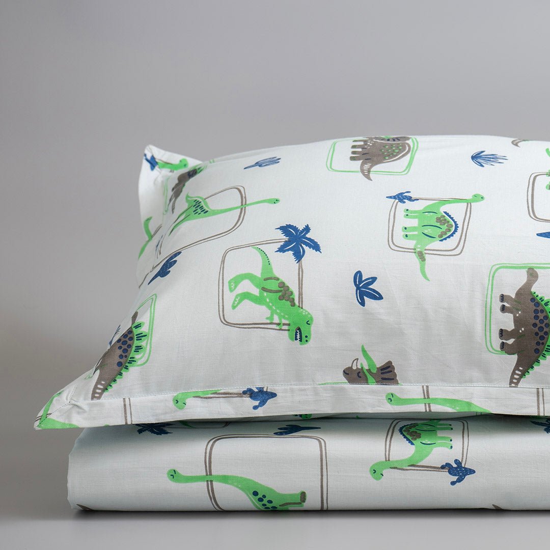 Gudgoodie Flat Crib Bedsheet 100% Cotton Percale - Dinosaur Pals - BLBS010C13