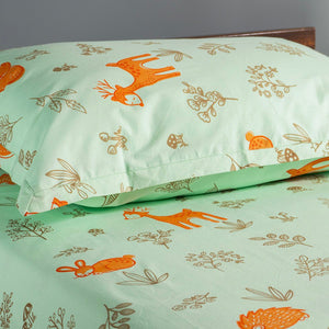 Gudgoodie Flat Crib Bedsheet 100% Cotton Percale - Enchanted Forest - BLBS015C13