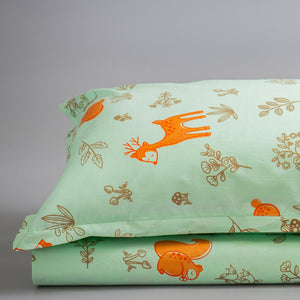 Gudgoodie Flat Crib Bedsheet 100% Cotton Percale - Enchanted Forest - BLBS015C13