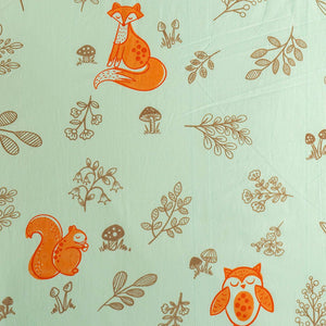Gudgoodie Flat Crib Bedsheet 100% Cotton Percale - Enchanted Forest - BLBS015C13