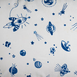 Gudgoodie Flat Crib Bedsheet 100% Cotton Percale - Galactic Adventure - BLBS035C13