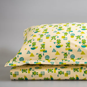 Gudgoodie Flat Crib Bedsheet 100% Cotton Percale - Mischievous Monsters - BLBS026C13