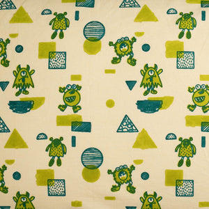 Gudgoodie Flat Crib Bedsheet 100% Cotton Percale - Mischievous Monsters - BLBS026C13