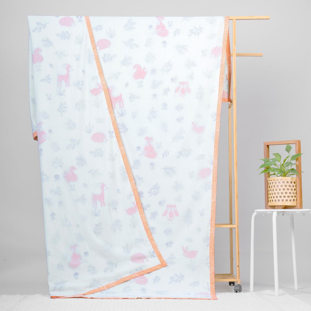 Gudgoodie Kids Cotton Muslin Dohar - Enchanted Forest - BLDH015T13