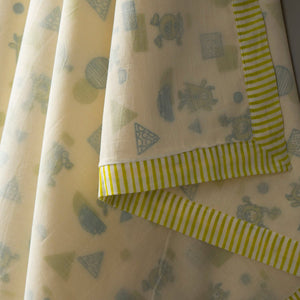 Gudgoodie Kids Cotton Muslin Dohar - Mischievous Monsters - BLDH026T13