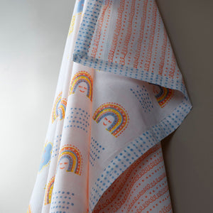 Gudgoodie Kids Cotton Muslin Dohar - Rainbow Dreams - BLDH031T13