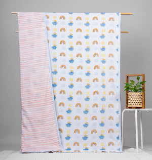 Gudgoodie Kids Cotton Muslin Dohar - Rainbow Dreams - BLDH031T13