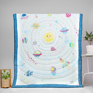Gudgoodie Premium Cotton Muslin AC Quilt Blanket - Galactic Adventure - BLQT035T13