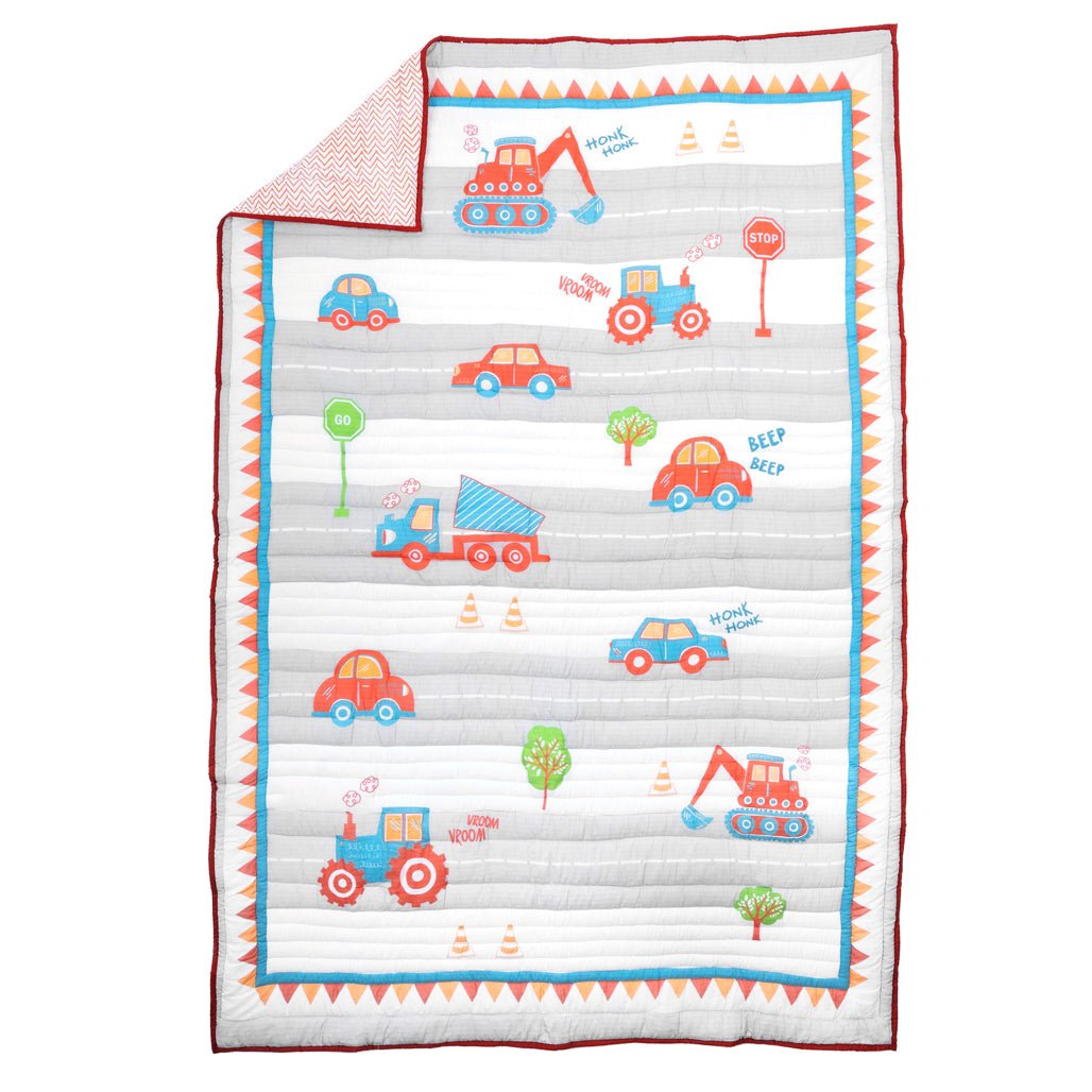 Gudgoodie Premium Cotton Muslin AC Quilt Blanket - Vehicles - BLQT046T13