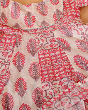 Gulaal Girls Floral Print Anarkali Kurta Set - KES-SC-GLFAK-0-6