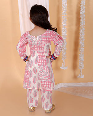 Gulaal Girls Floral Print Anarkali Kurta Set - KES-SC-GLFAK-0-6