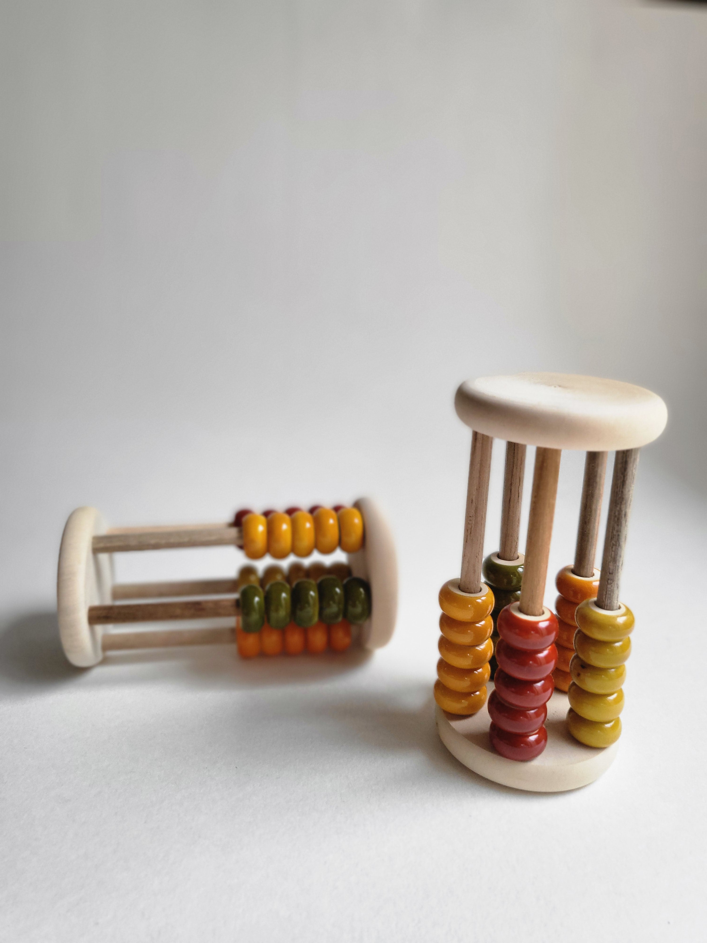Gulab Tribe Handcrafted Wooden Abacus Rolling Rattle - GT - 13