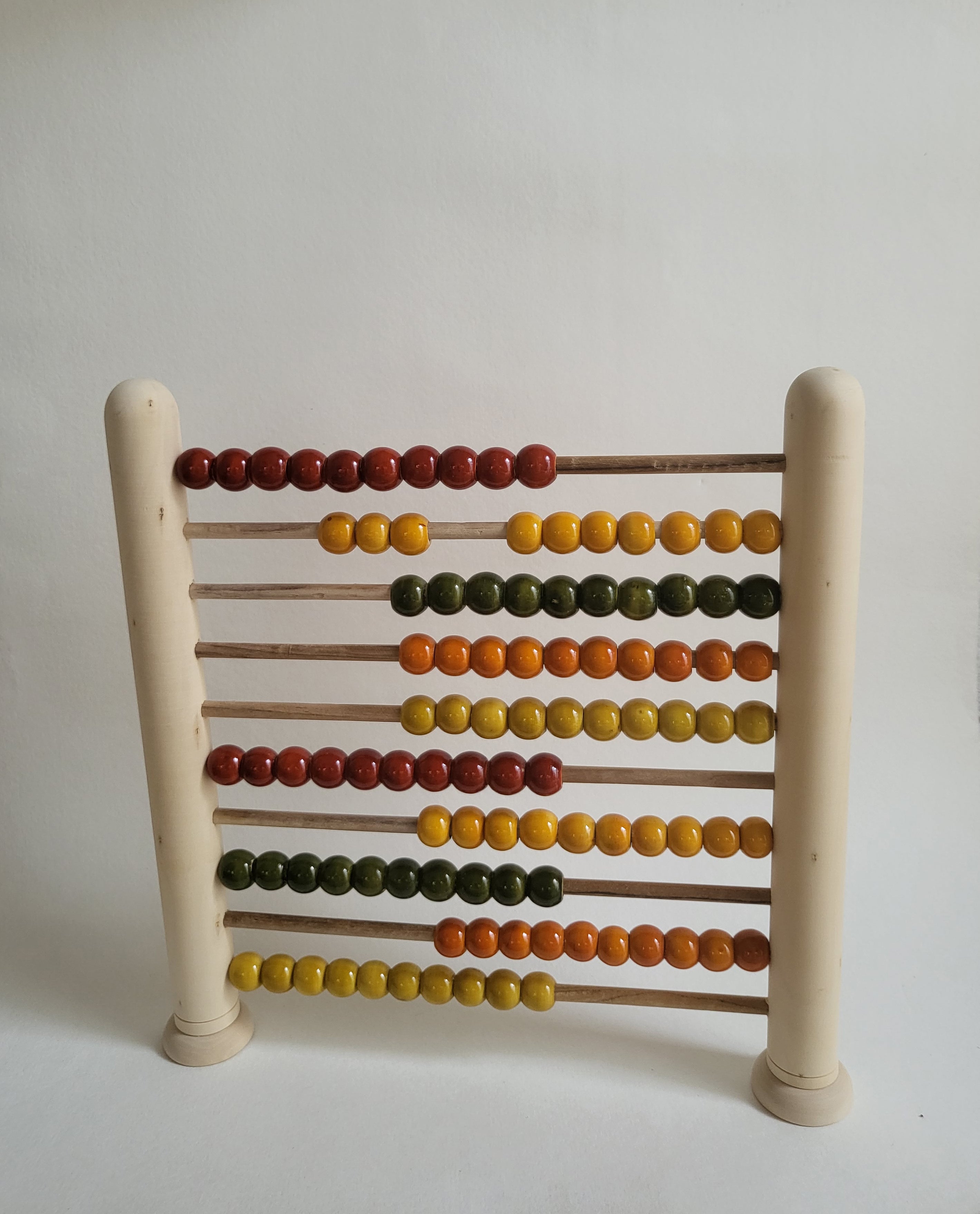 Gulab Tribe Handcrafted Wooden Big Abacus 10 beads - GT - 10