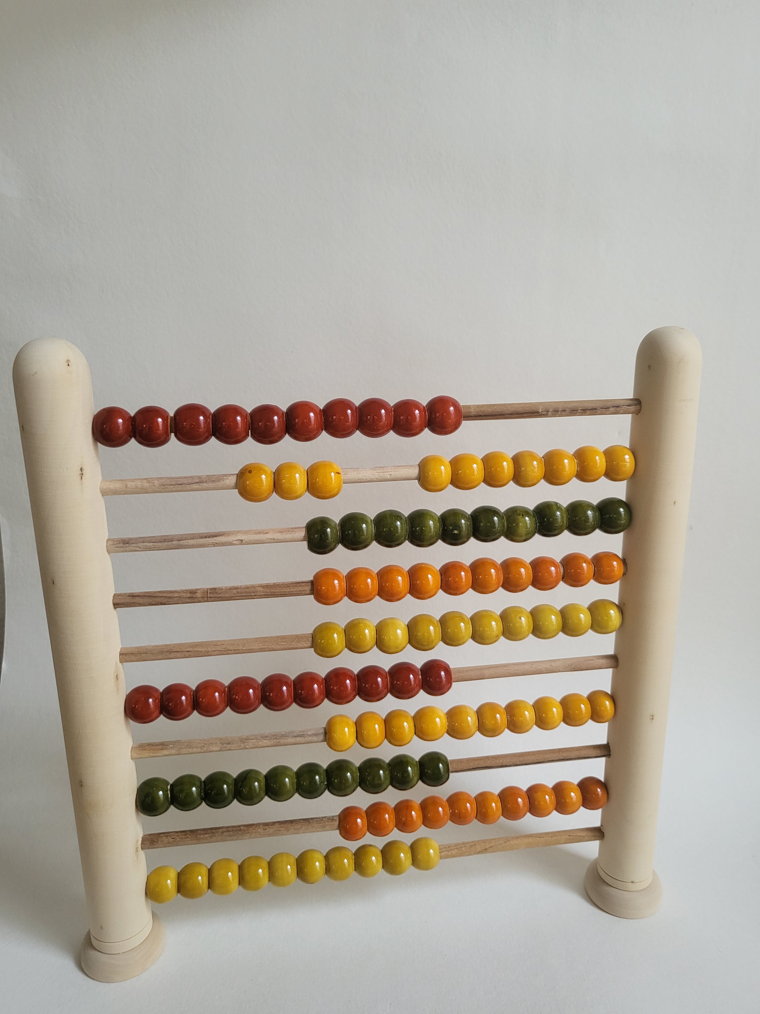 Gulab Tribe Handcrafted Wooden Big Abacus 10 beads - GT - 10