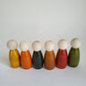 Gulab Tribe Handcrafted Wooden Coloured Peg Dolls - GTS - 18