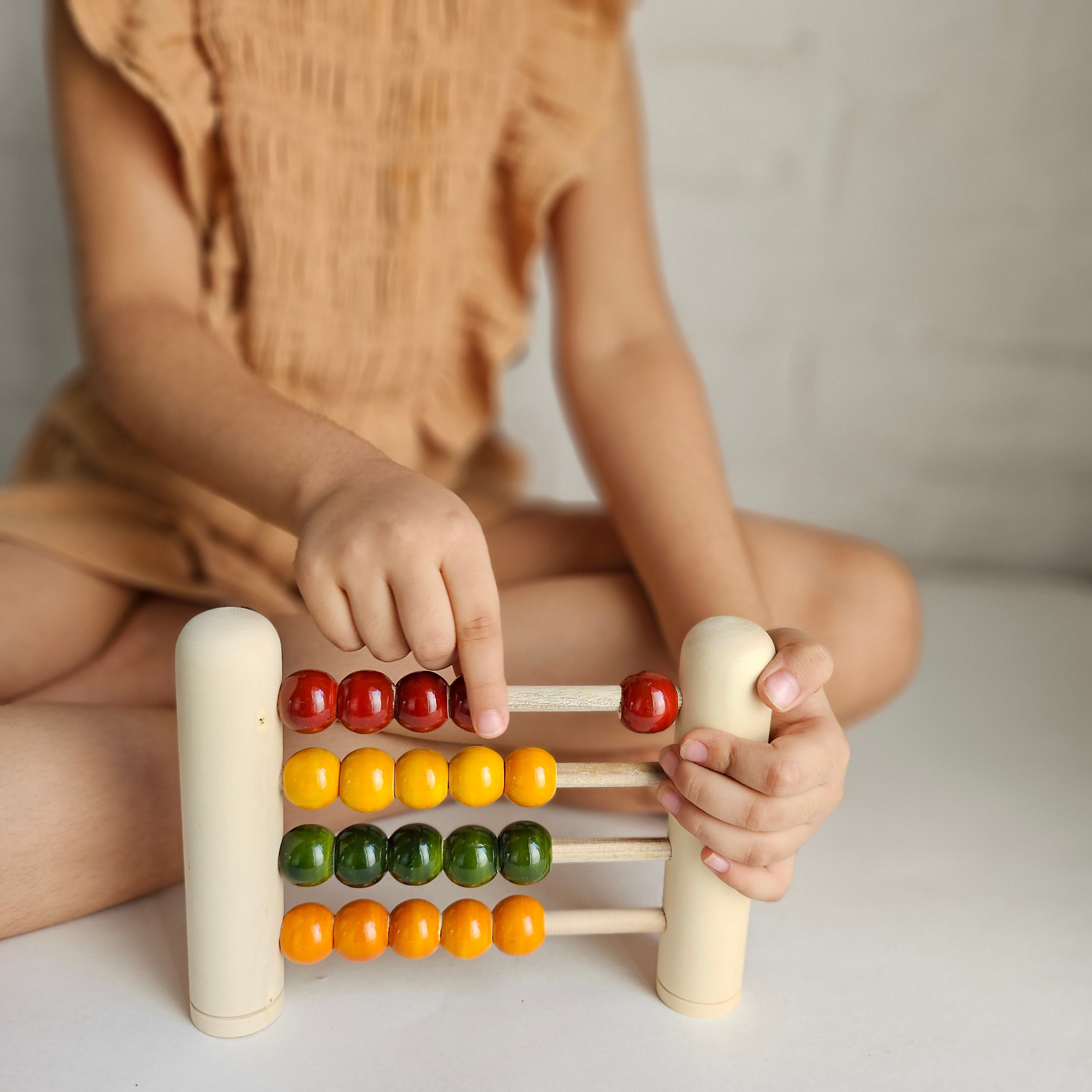 Gulab Tribe Handcrafted Wooden Early Abacus - GT - 08