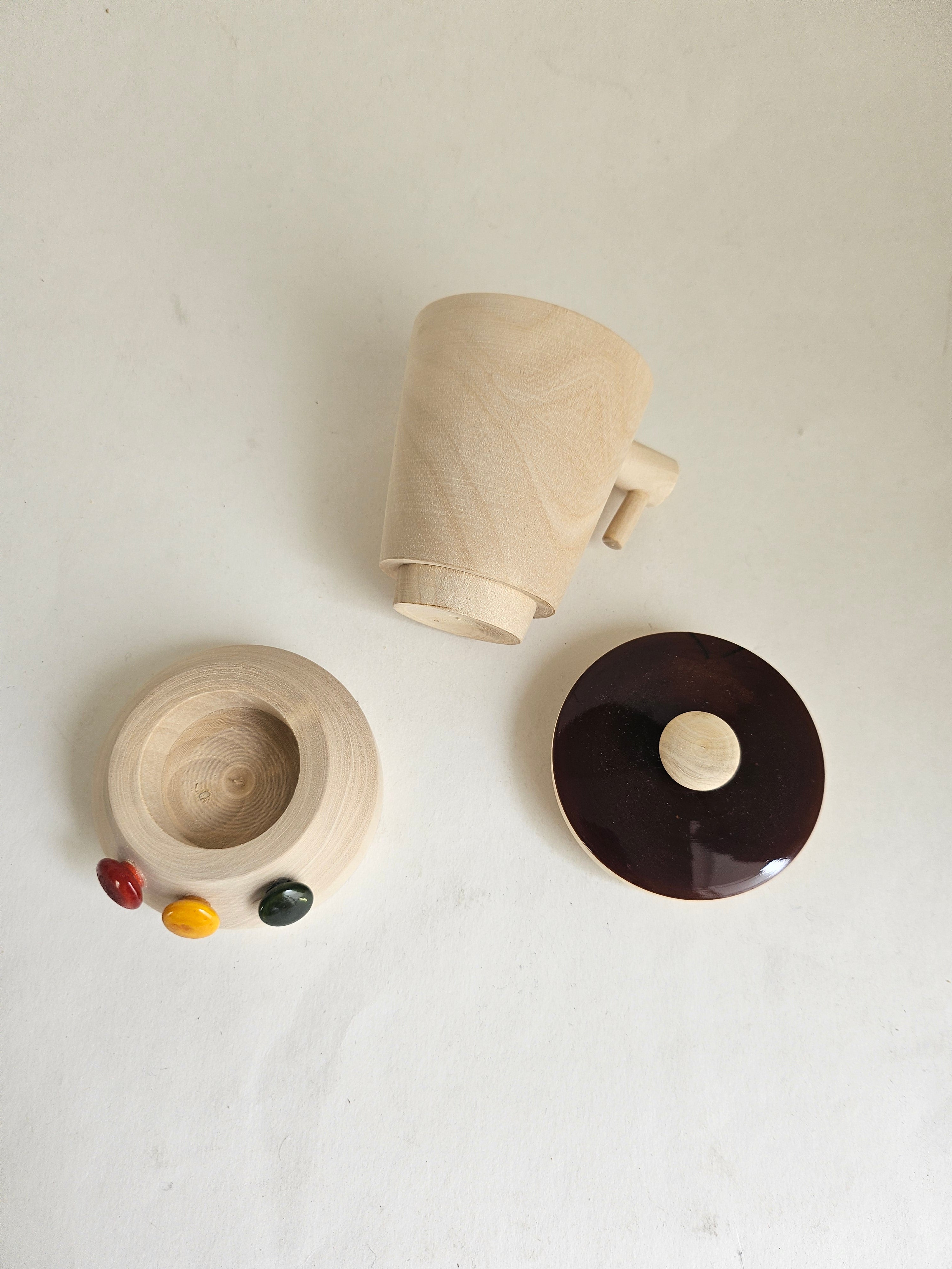 Gulab Tribe Handcrafted Wooden Mini Mixer Grinder - GT - 14