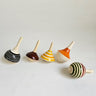 Gulab Tribe Handcrafted Wooden Spinning Tops - GTS - 17