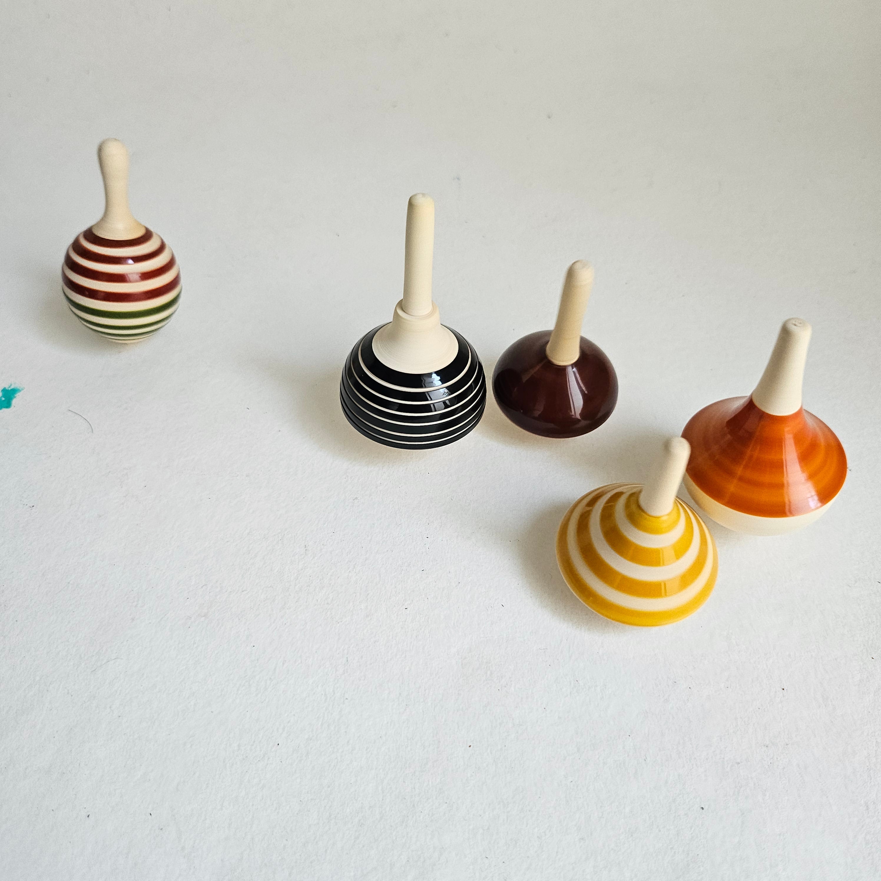 Gulab Tribe Handcrafted Wooden Spinning Tops - GTS - 17