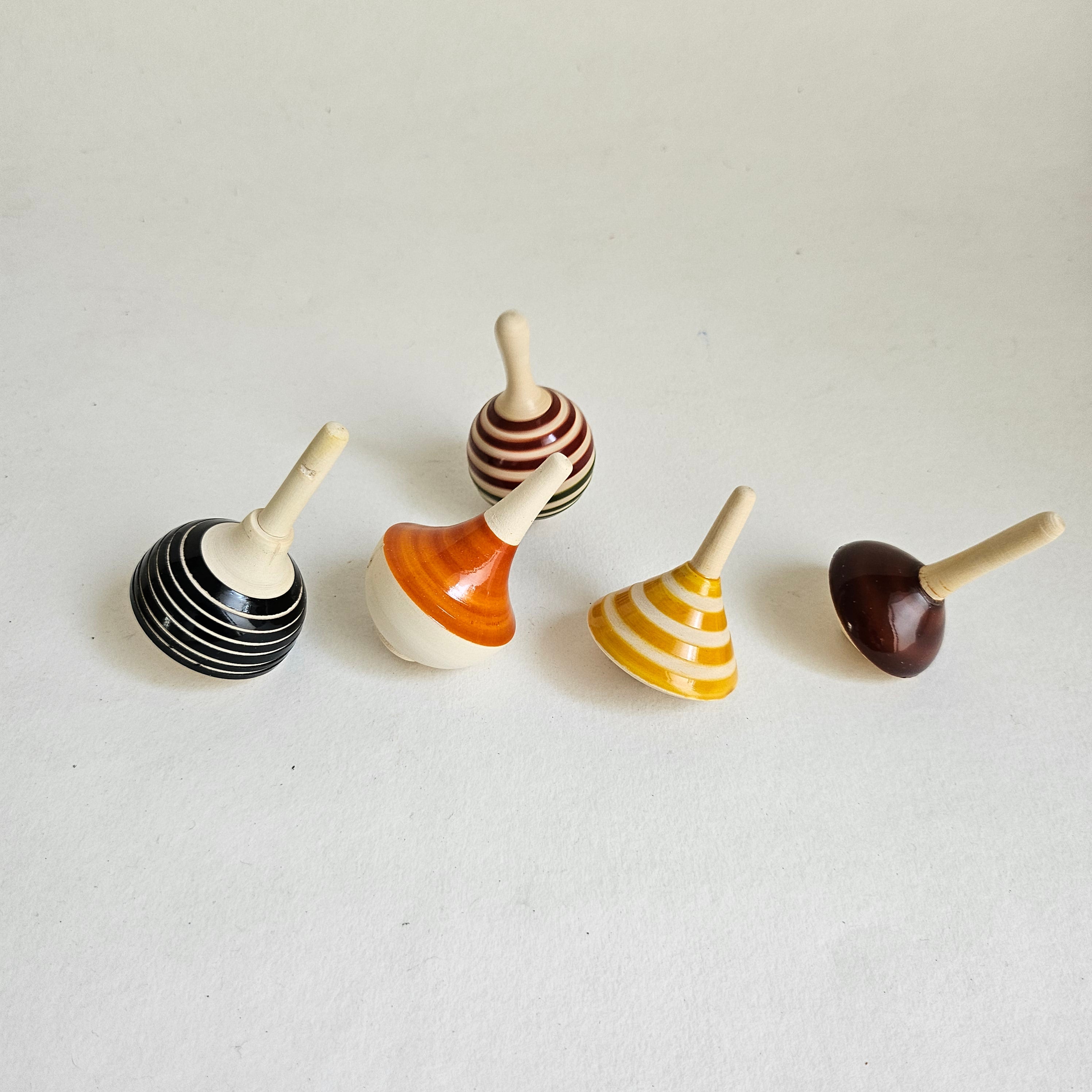 Gulab Tribe Handcrafted Wooden Spinning Tops - GTS - 17