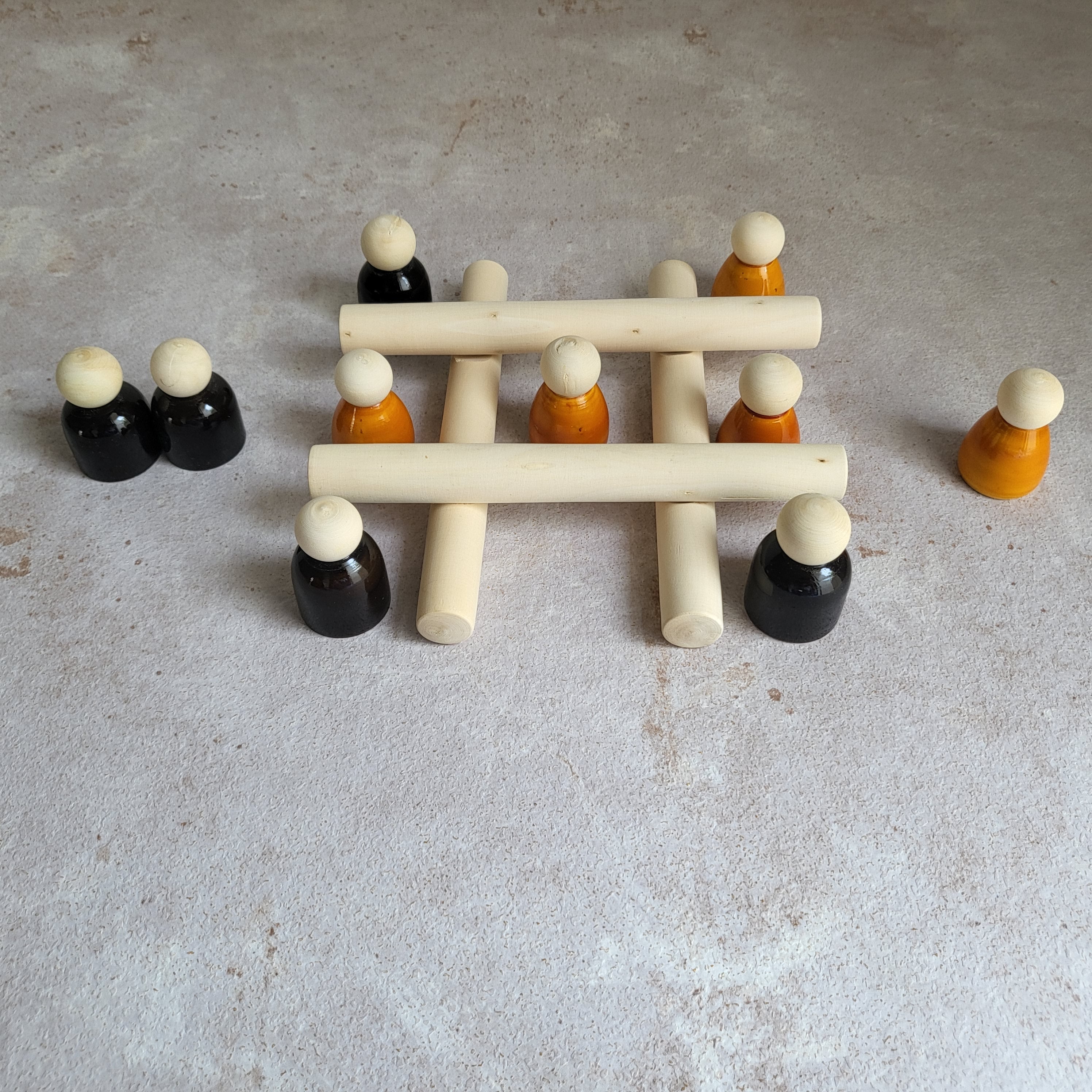Gulab Tribe Handcrafted Wooden Tic Tac Toe - GT - 03