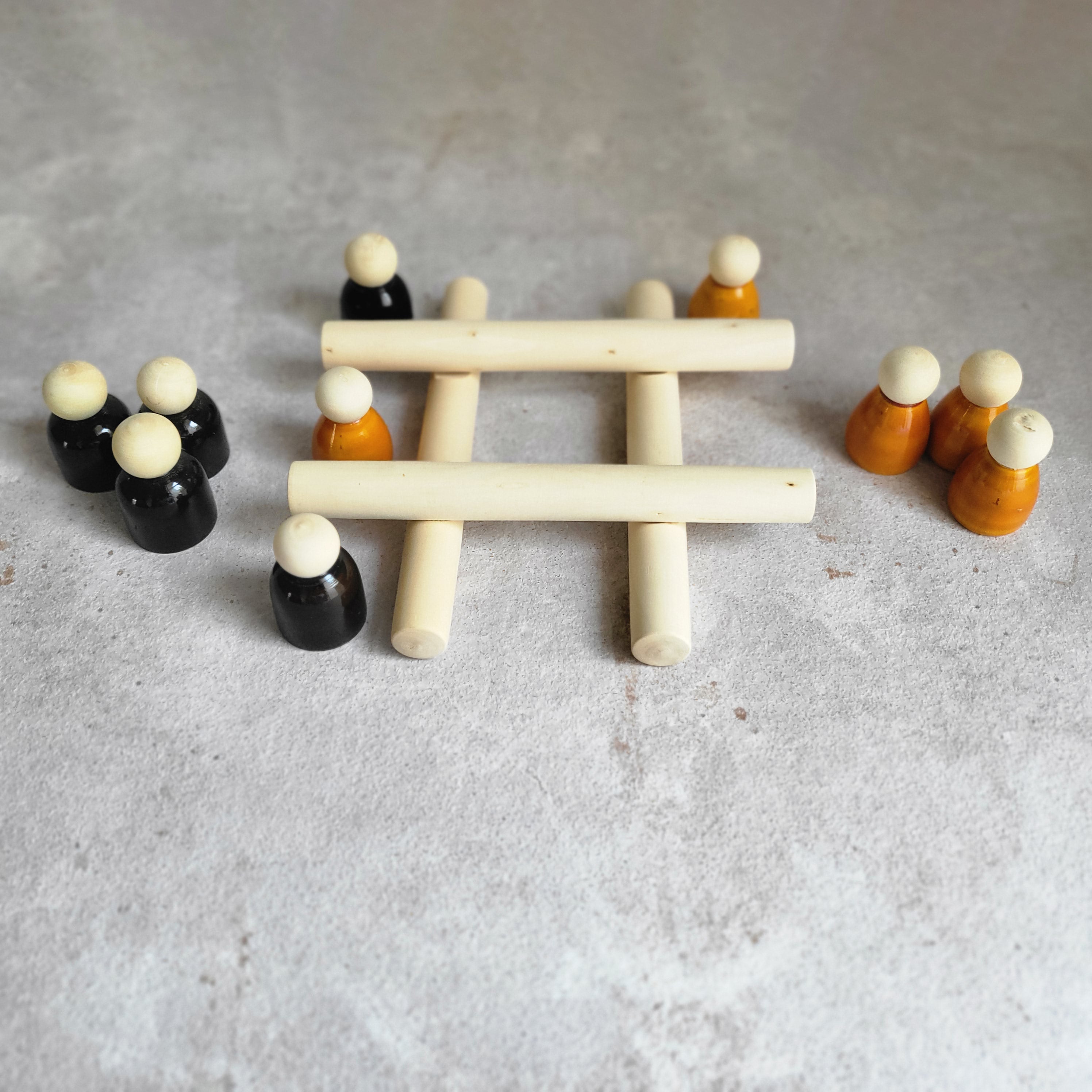 Gulab Tribe Handcrafted Wooden Tic Tac Toe - GT - 03