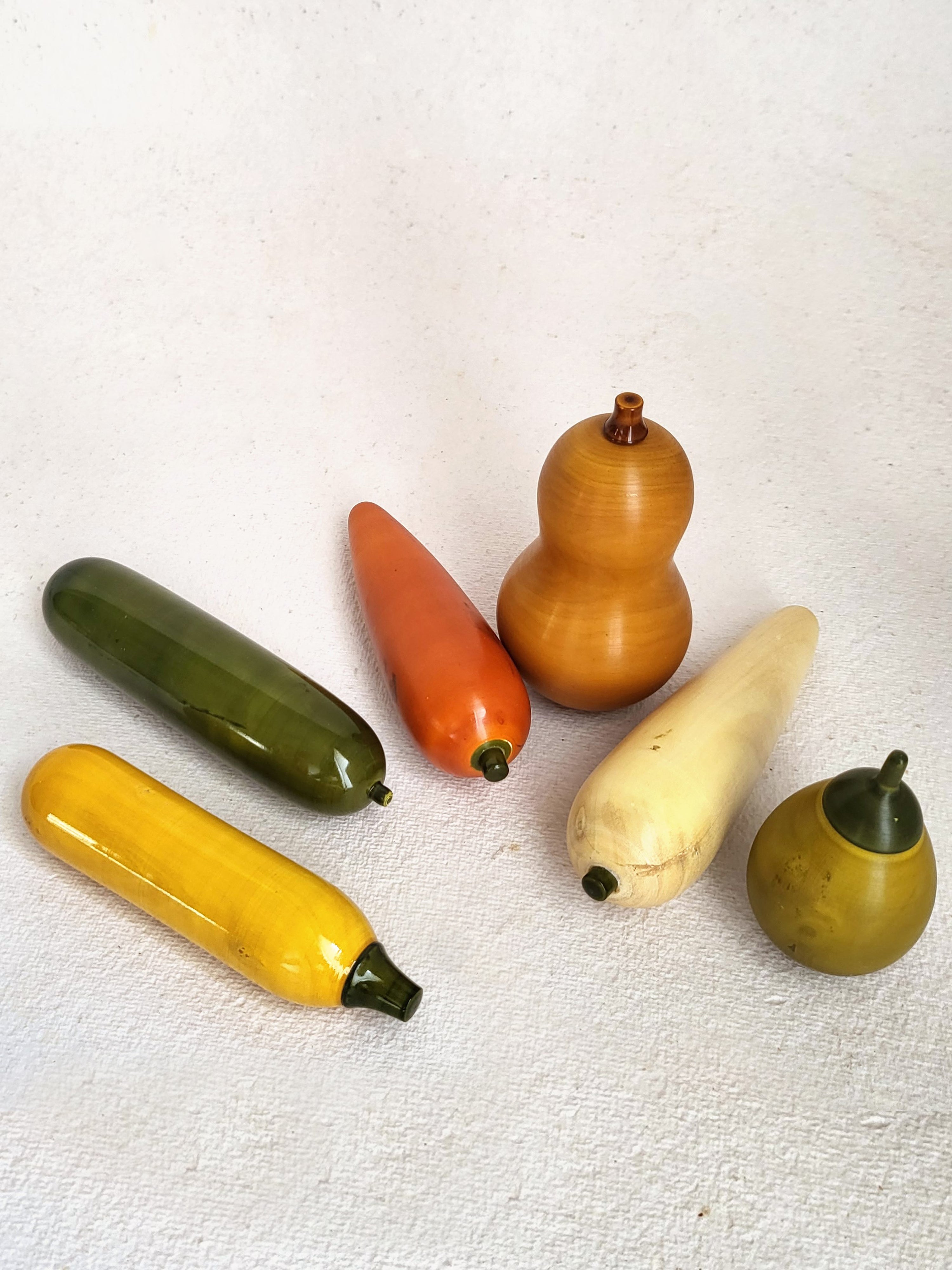 Gulab Tribe Handcrafted Wooden Vegetables Set - GTS - 14