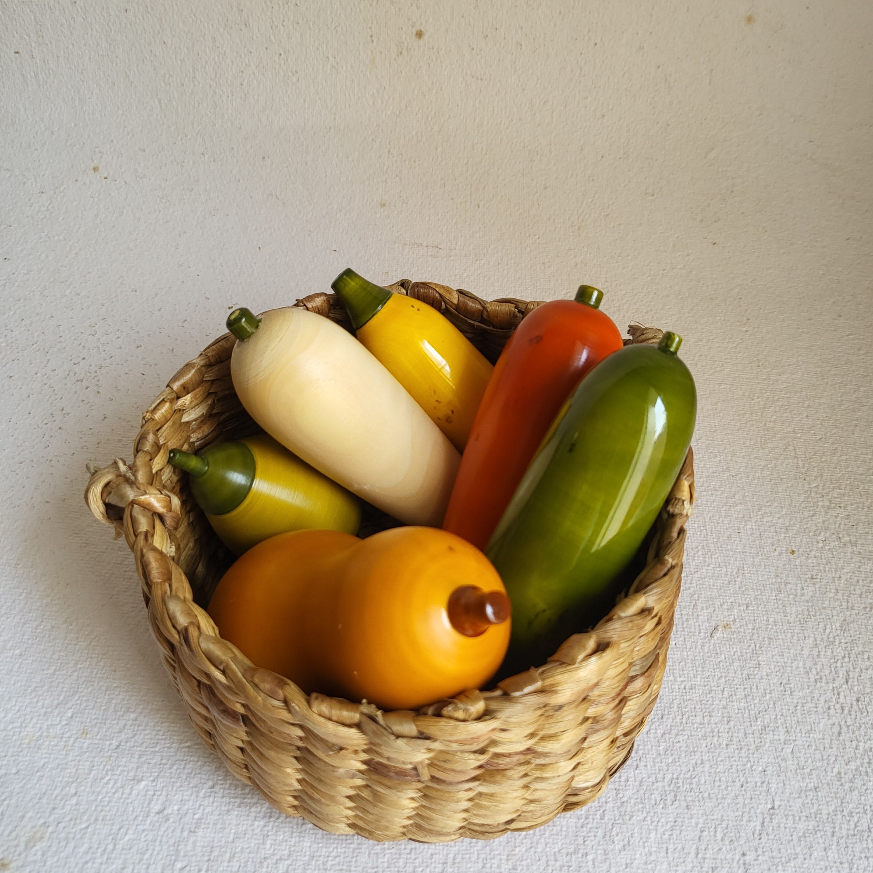 Gulab Tribe Handcrafted Wooden Vegetables Set - GTS - 14