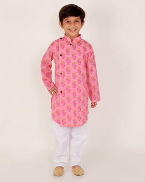 Gulabi Floral Boys Pajama Kurta Set - KP-GFBKS-0-6