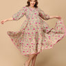Gulmehr Maternity and Nursing Maxi Tier Dress - MEW - SF - GLMH - S
