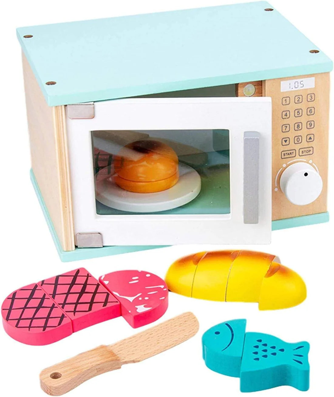 Wudly Microwave Oven- Pretend Play Set