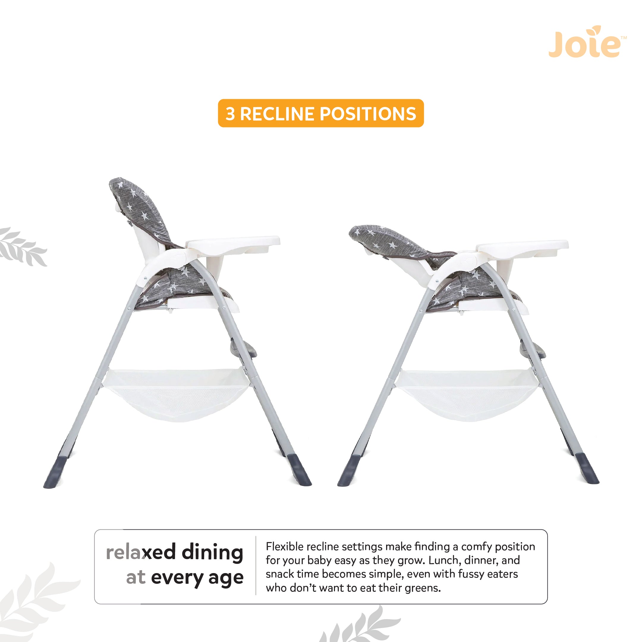 JOIE High Chair Mimzy Snacker Twinkle Linen 6M to 15 Kgs