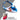 Hair Drama Co Abstract Headscarf with elastic - Blue - SCF - 0002