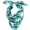 Hair Drama Co Abstract Patterned Scarf - Green - SCF - 0007