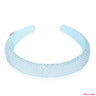 Hair Drama Co Barbie Rhinestone puff Hair Band with Barbie Charm - Blue - MBD0009