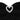 Hair Drama Co Black Bow With Hear Charm Pin - CLP - 0169