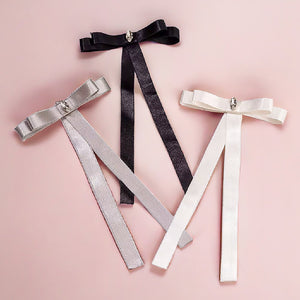 Hair Drama Co Classics Satin Ribbon Hair Bows - Set Of 3 - CLP - 0257