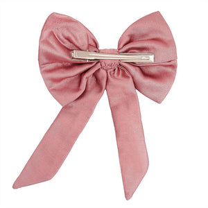 Hair Drama Co Crystal Hair Bow Alligator Clip - Pink - CLP - 0154