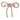 Hair Drama Co Crystal Hair Bow Barrette Clip - Champagne - CLP - 0219