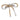 Hair Drama Co Crystal Hair Bow Barrette Clip - Silver & Gold - CLP - 0220