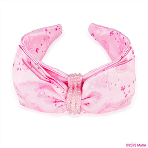 Hair Drama Co HDC x Barbie Crystal Bow Hair Band - Pink - MBD0015